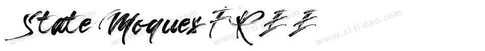 State Moques FREE字体转换
